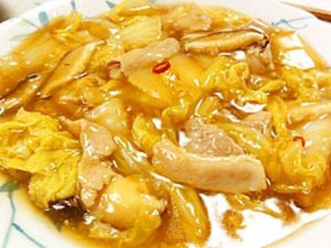 白菜豚バラ肉のあんかけ